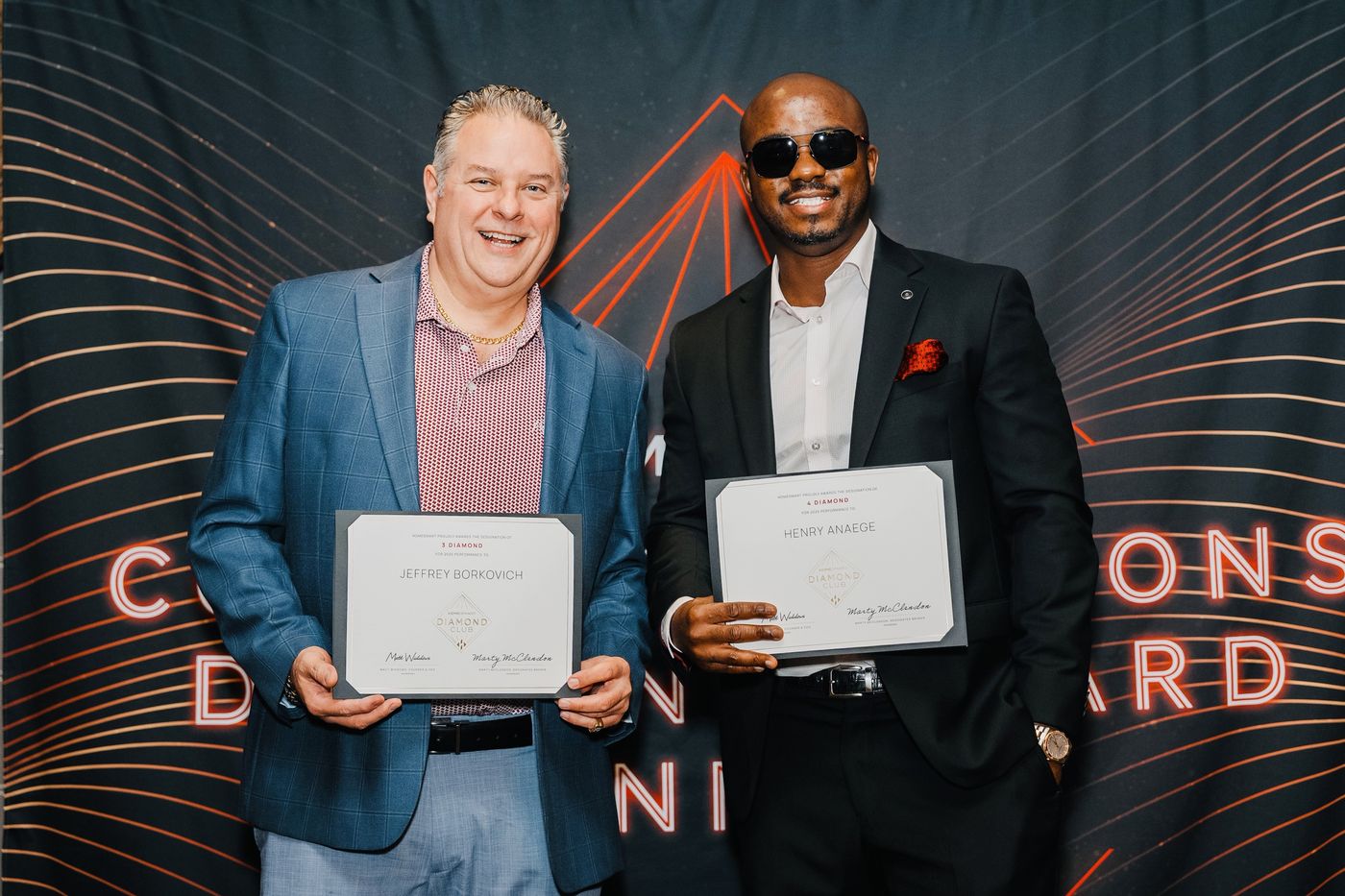 Henry with a fellow Diamond Club honoree