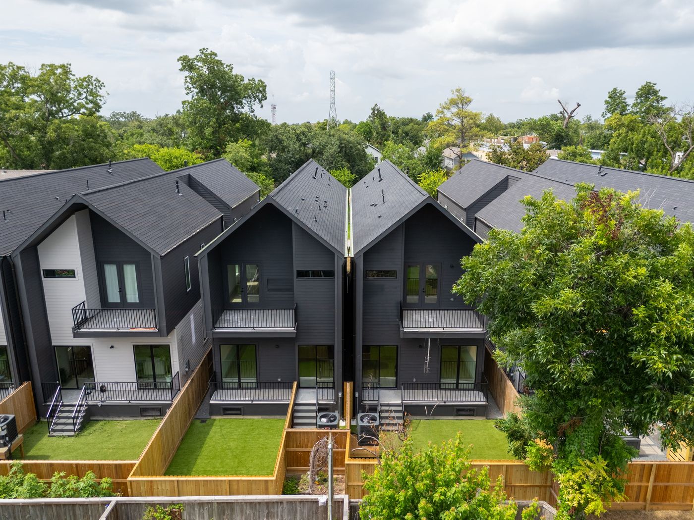Rear balconies and private fenced yards